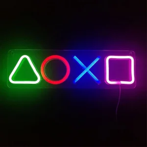 Letreiro de Led do Playstation Icons Light