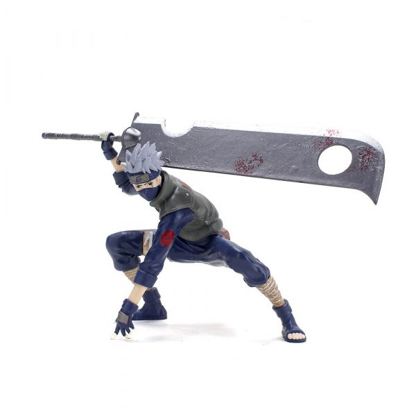 Boneco Kakashi com espada do Zabuza